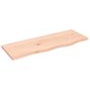 vidaXL Benkeplate til bad 80x30x2 cm ubehandlet heltre