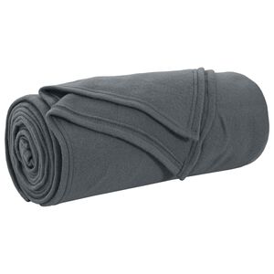 vidaXL Teppe M&oslash;rkegr&aring; 170 x 130 cm 0.33 kg Fleece