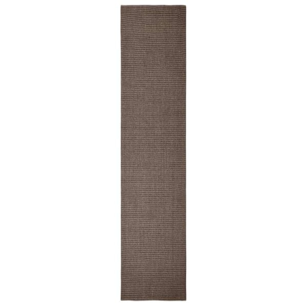 vidaXL Teppe naturlig sisal 66x300 cm brun