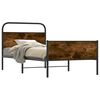 vidaXL Sengeramme uten madrass sonoma eik 107x203 cm konstruert tre