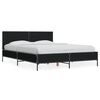 vidaXL Sengeramme svart 120x190 cm konstruert tre og metall