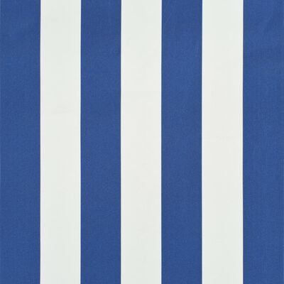 vidaXL Uttrekkbar markise 100x150 cm blå og hvit