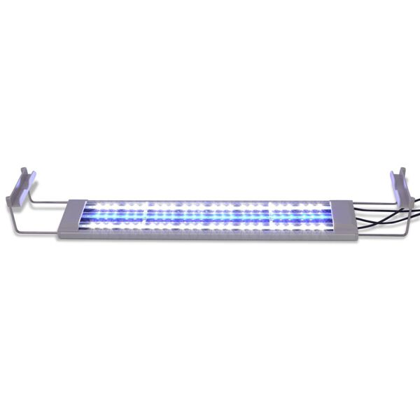 vidaXL Akvarielampe LED 50-60 cm aluminium IP67