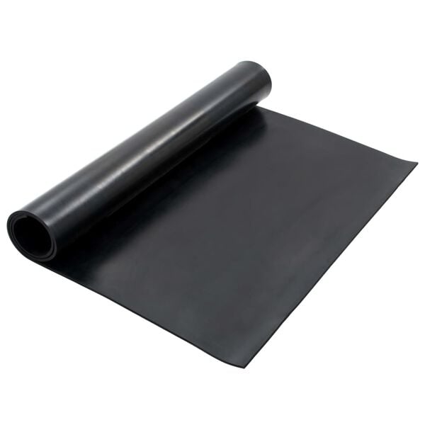 vidaXL Gulvmatte sklisikker gummi 1,2x2 m 8 mm glatt