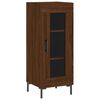 vidaXL Highboard brun eik 34,5x34x180 cm konstruert tre