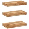 vidaXL Flytende hyller 3 stk 60x20x4 cm oljebehandlet heltre akasie