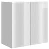 vidaXL Vegghengt skap H&oslash;gglans hvit 59 x 31 x 60 cm Konstruert tre
