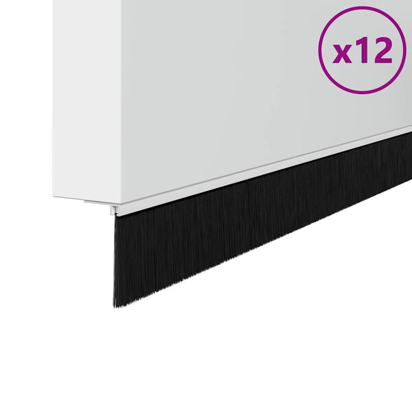 vidaXL Selvh&auml;ftende d&oslash;rb&oslash;rstetninger 12 pcs Hvit 100 cm