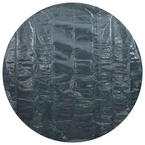 vidaXL Flytende solarduk til basseng PE 455 cm svart og bl&aring;