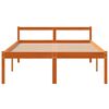 vidaXL Seniorseng voksbrun 140x190 cm heltre furu