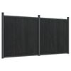 vidaXL Gjerdepanel gr&aring; 353x186 cm WPC