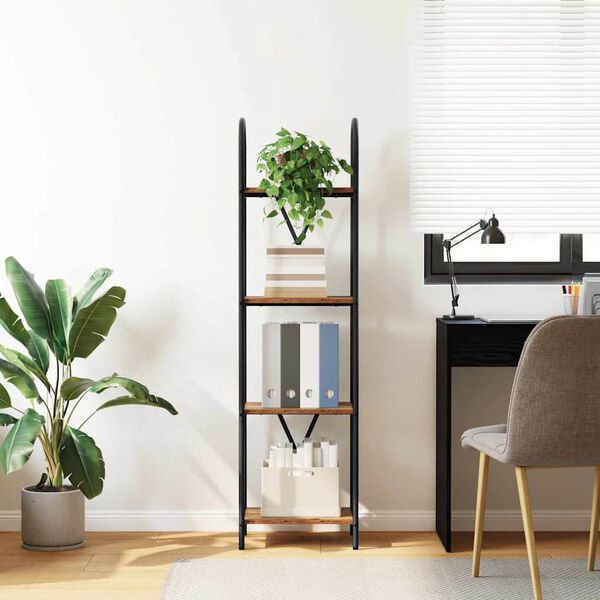 vidaXL Bokhylle Gammelt tre 40 x 30 x 146 cm Konstruert tre