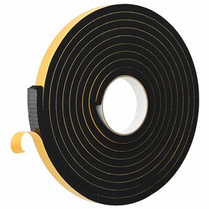 vidaXL Selvklebende skum tape 10 stk. Svart 15 mm x 5 m CR skum