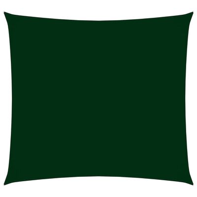 vidaXL Solseil oxfordstoff firkantet 7x7 m mørkegrønn