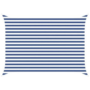 vidaXL Solskygge seil Bl&aring; og hvit 3,5 x 2,5 m 100% polyester Oxford