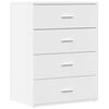 vidaXL Skjenk hvit 60x39x80 cm konstruert tre