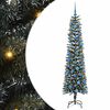 vidaXL Kunstig juletre med 300 LED gr&oslash;nn 180 cm PVC og plast og st&aring;l