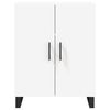 vidaXL Highboard hvit 69,5x34x180 cm konstruert tre