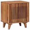 vidaXL H&aring;ndlaget sengeskap Teak brun 40 x 30 x 45 cm Solid akasietre