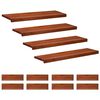 vidaXL Trappetrinn 12 stk. 90 x 30 x 2 cm Brun Massiv b&oslash;ketre