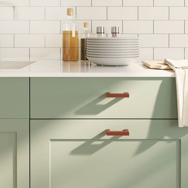 vidaXL Skaph&aring;ndtak 20 stk bronse 64 mm rustfritt st&aring;l