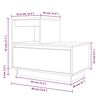 vidaXL Nattbord hvit 60x34x51 cm heltre furu