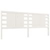 vidaXL Sengegavl hvit 206x4x100 cm heltre furu