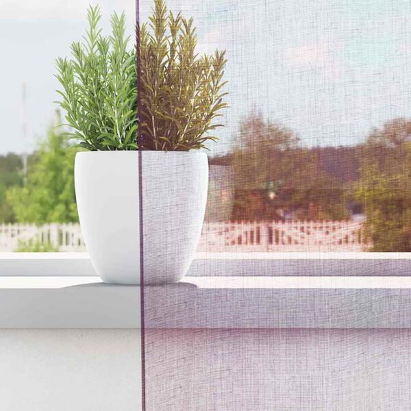 vidaXL Voilegardiner med hemper 2 stk lilla 140x175 cm