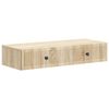 vidaXL Vegghengt Sidebord Sonoma eik 87,5 x 34,5 x 17 cm