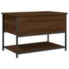 vidaXL Oppbevaringsbenk brun eik 70x42,5x47 cm konstruert tre