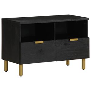 vidaXL TV-benk svart 70x33x46 cm konstruert tre