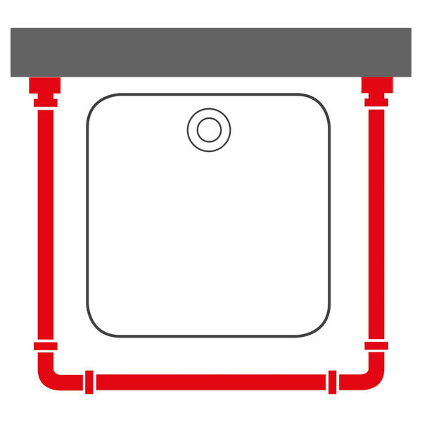 Sealskin Dusjforhengskinne hvit