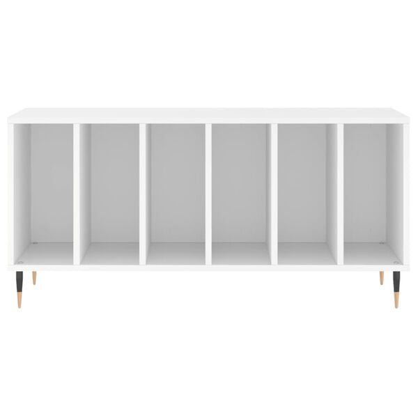 vidaXL Hifi-benk hvit 100x38x48 cm konstruert tre