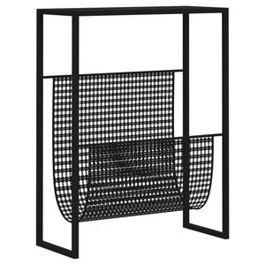 vidaXL Magasinhylle svart 35x15x45 cm st&aring;l