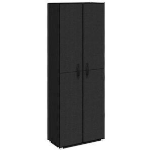 vidaXL Skoskap svart 60x30x166 cm stoff