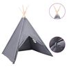 vidaXL Tipi-telt for barn med pose ferskenhud gr&aring; 120x120x150 cm