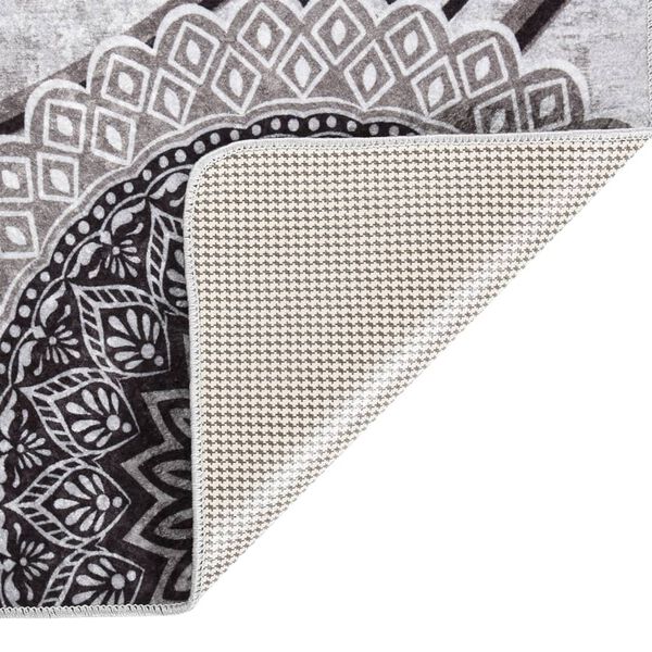 vidaXL Vaskbart teppe 160x230 cm flerfarget sklisikker