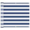 vidaXL Balkong Skjerm Bl&aring; og hvit 100 x 500 cm PU-belagt oxford alu