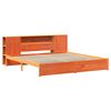vidaXL Bokhylle Seng Ramm Vokset Brun 180 x 200 cm Massiv furu