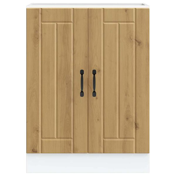 vidaXL Vask underskap Lucca artisan eik konstruert tre