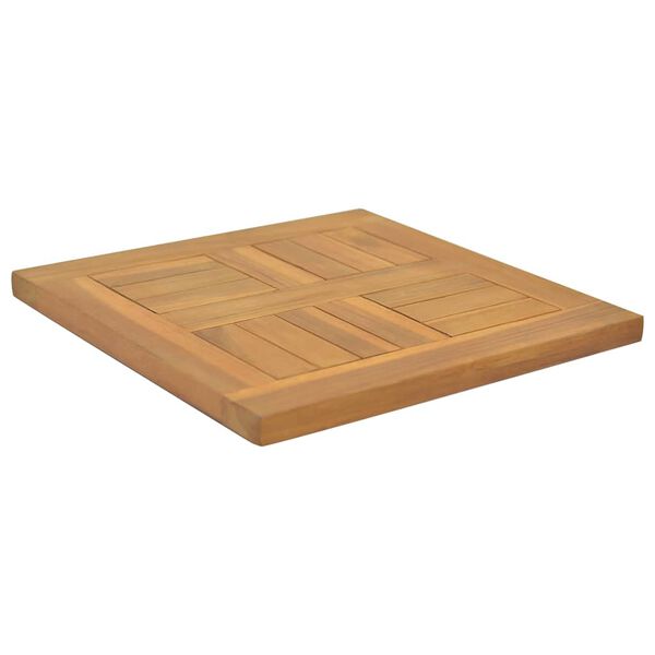 vidaXL Firkantet bordplate 40x40x2,5 cm heltre teak