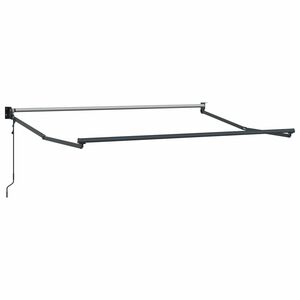 vidaXL Elektrisk uttrekkbar markiseramme Antrasitt 2,5 x 2 m Aluminium