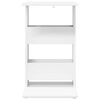 vidaXL Sidetabell Hvit 40 x 35 x 60,5 cm Konstruert tre