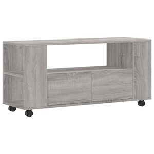 vidaXL TV-benk gr&aring; sonoma 102x34,5x43 cm konstruert tre
