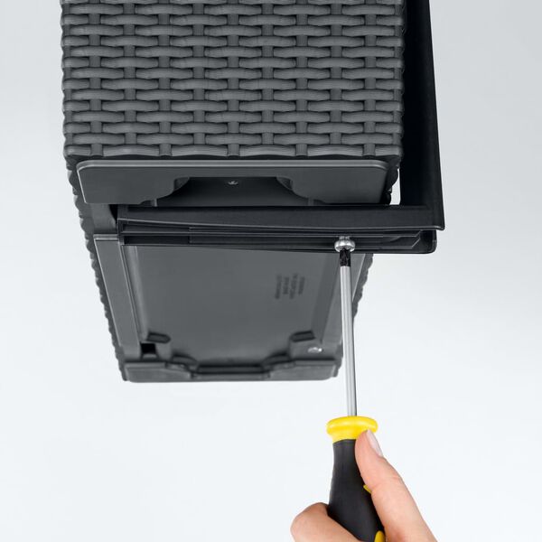 LECHUZA Plantekassebraketter balkong svart 19033