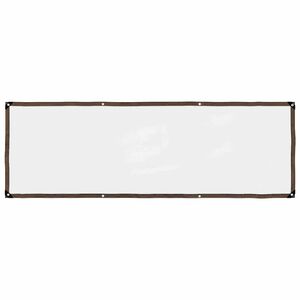 vidaXL Klar presenning med maljer 1x3 m polyetylen