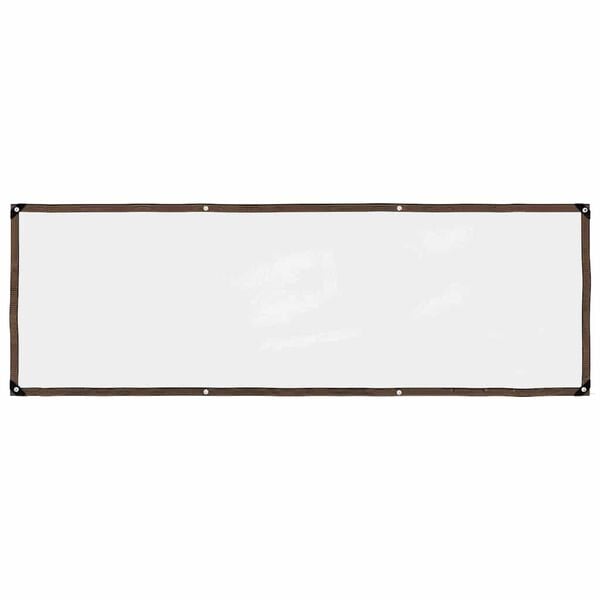 vidaXL Klar presenning med maljer 1x3 m polyetylen