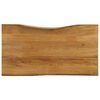 vidaXL Bordplate 110x60x2,5 cm naturlig kant heltre mango