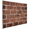 vidaXL Veggpaneler 10 pcs Brun Murstein 100 x 50 cm EPS Skum