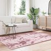 vidaXL Flossteppe med lang luv NAVARRA støvet rosa 130x200cm polyester
